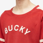 Bode Men's Bucky Long Sleeve T-Shirt in Red