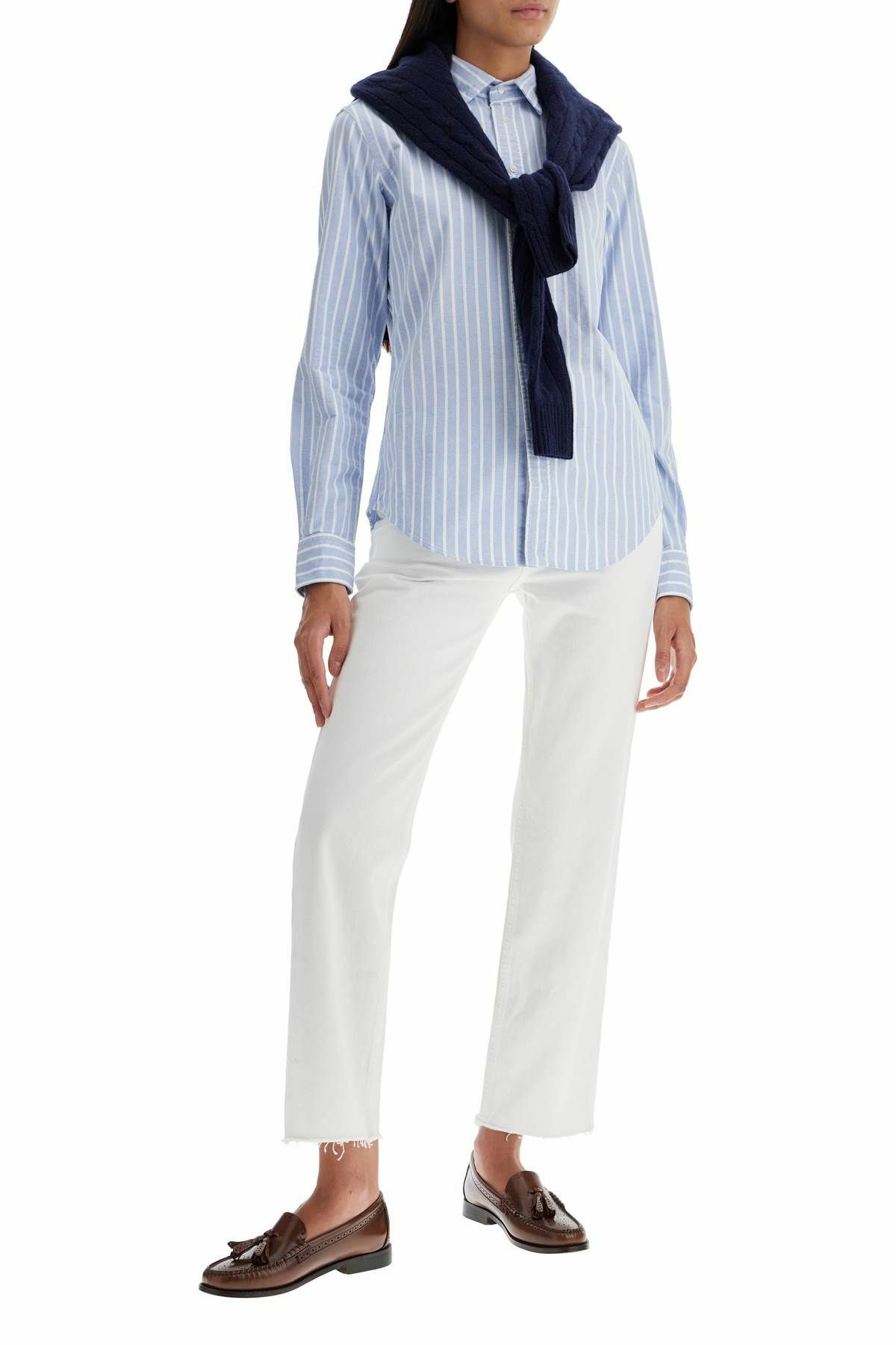 POLO RALPH LAUREN striped oxford shirt for men Light blue Polo Ralph Lauren