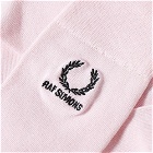 Fred Perry x Raf Simons Embroidered Sock in Light Pink