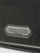 TOM FORD - Leather-Trimmed Recycled-Nylon Messenger Bag