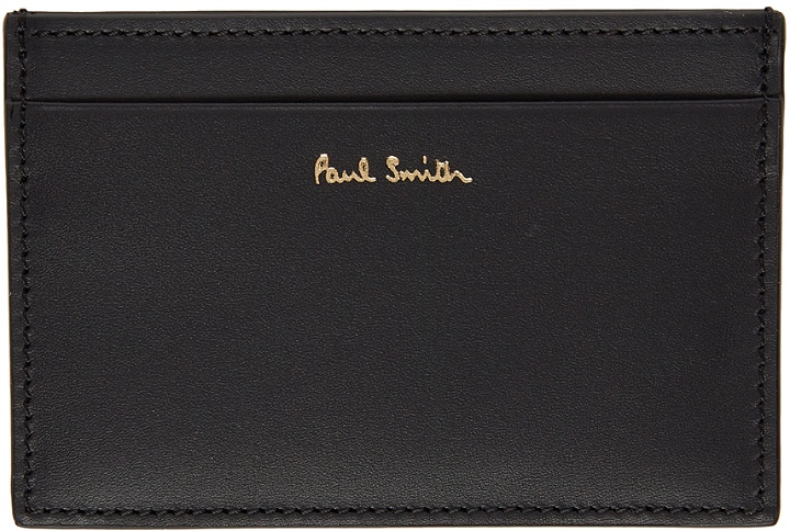 Photo: Paul Smith Black & Multicolor Signature Stripe Card Holder
