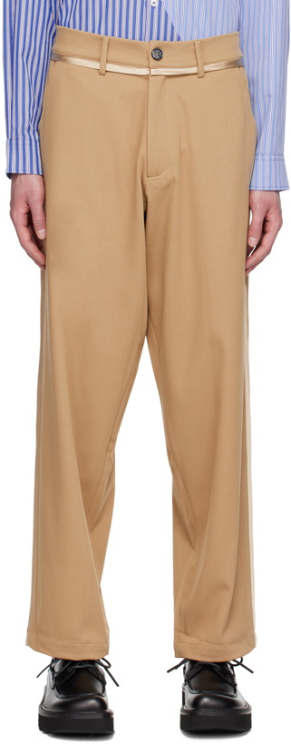 Photo: Insatiable High SSENSE Exclusive Tan Prelude Trousers