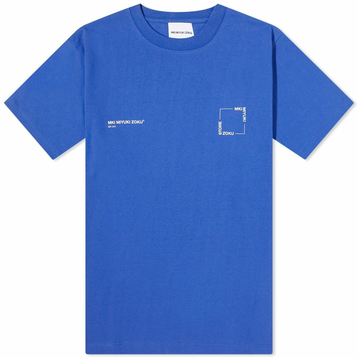 Photo: MKI Men's Square Logo T-Shirt in Royal Blue