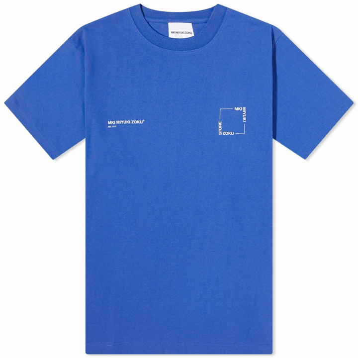 Photo: MKI Men's Square Logo T-Shirt in Royal Blue