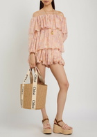 Chloe Woody Large Logo-print Raffia Basket bag - Natural - One Size