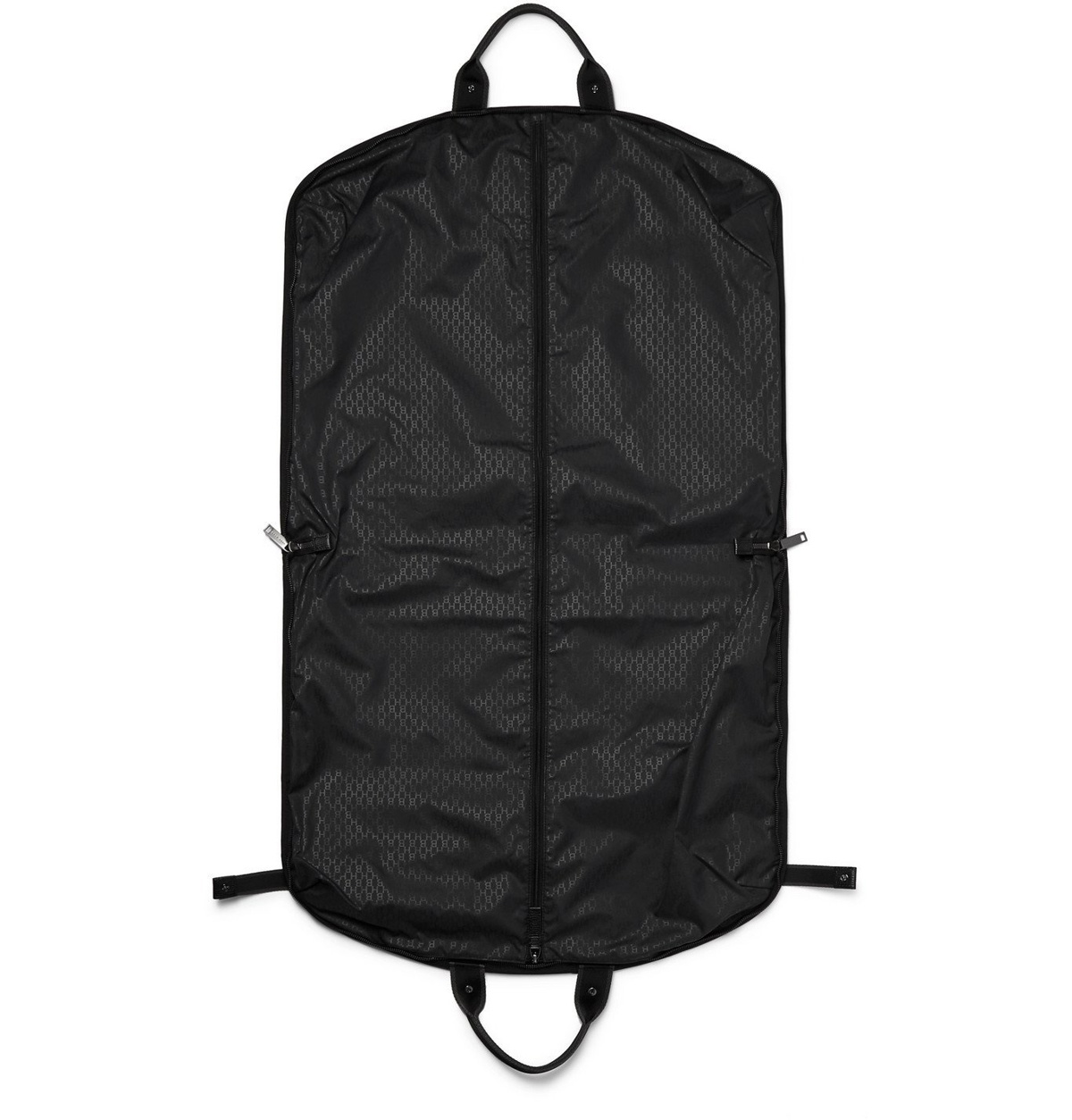 Garment Bag with Leather Patch