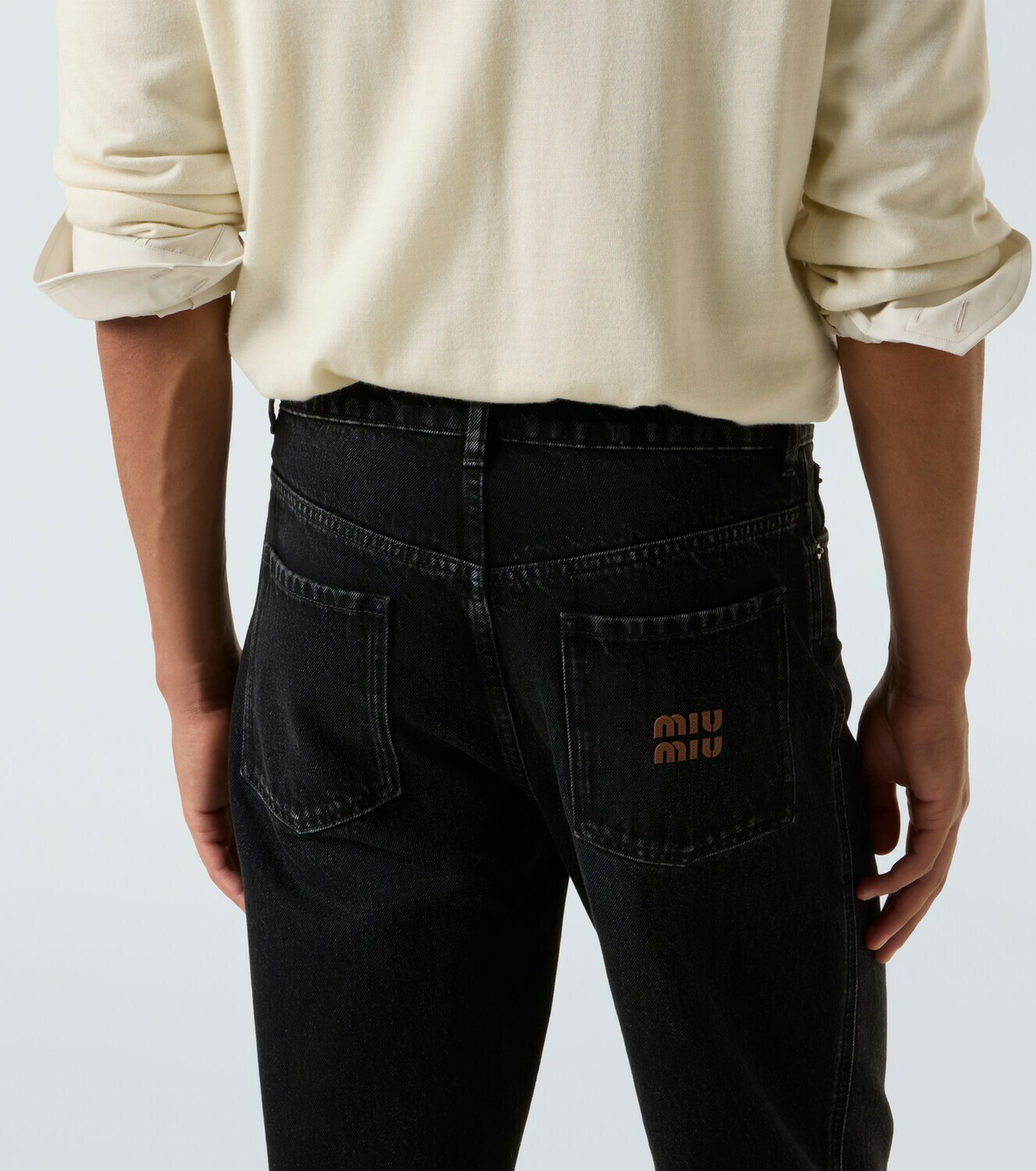 Miu Miu Mid-rise straight jeans