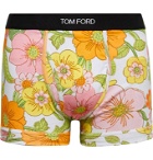 TOM FORD - Floral-Print Stretch-Cotton Jersey Boxer Briefs - Pink