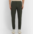 Hugo Boss - Slim-Fit Tapered Wool-Blend Seersucker Trousers - Green