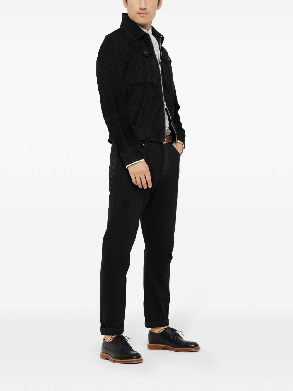Jean Déchiré Brunello Cucinelli « Leisure Fit » - Taille 46 IT / 30 US - Denim Confort - Neuf Sans étiquettes