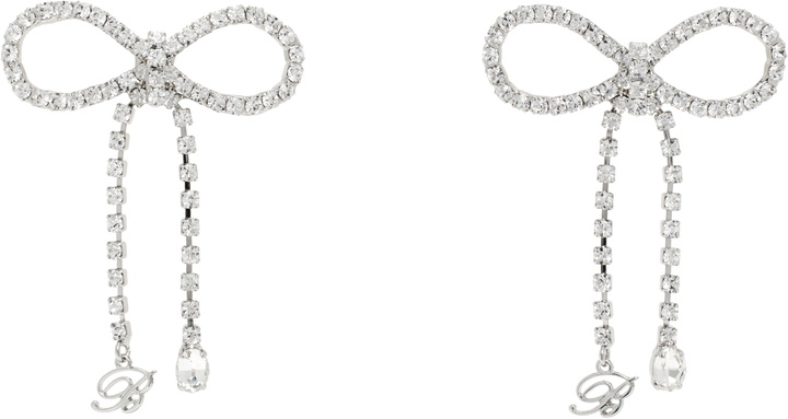 Photo: Blumarine Silver Bow Earrings