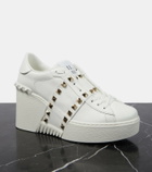 Valentino Garavani Open Disco leather wedge sneakers
