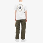 Men's AAPE BGU Camo Bones T-Shirt in White