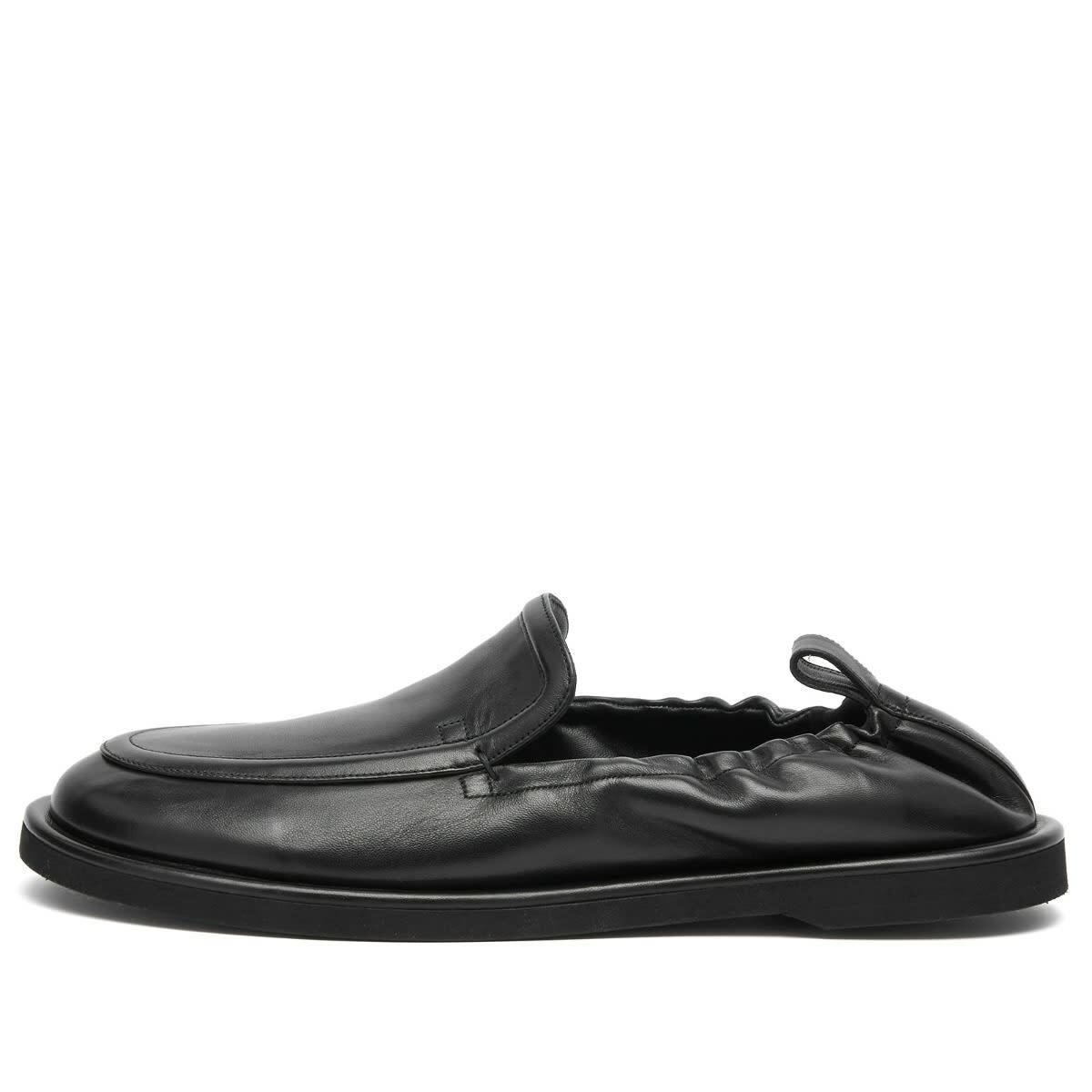 Studio Nicholson Men's Donovan Elastic Back Loafer in Black