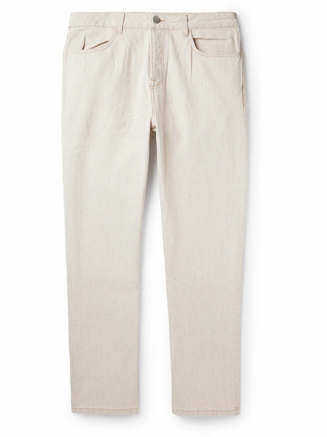 Photo: RÓHE - Straight-Leg Hemp and Cotton-Blend Jeans - Neutrals