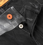 Heron Preston - Slim-Fit Logo-Detailed Taped Denim Jeans - Black