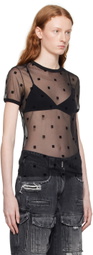 Givenchy Black Sheer T-Shirt