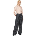Róhe Gray Relaxed Soft Wool Trousers