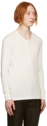 TOM FORD White Jersey Henley