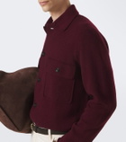 Allude Knitted wool and cashmere cardigan