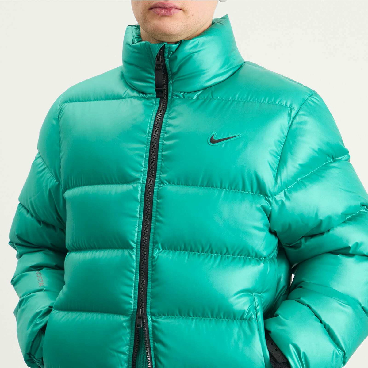 Nike Men's x Nocta Cardinal Stock Puffer Jacket in Neptune Green/Black