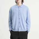 Second/Layer Men's Second Layer Frankie Button Down Polo in Baby Blue