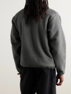 Nike - Sportswear Club Logo-Embroidered Fleece Jacket - Gray