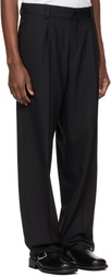 Hugo Black Modern-Fit Stretch Twill Trousers