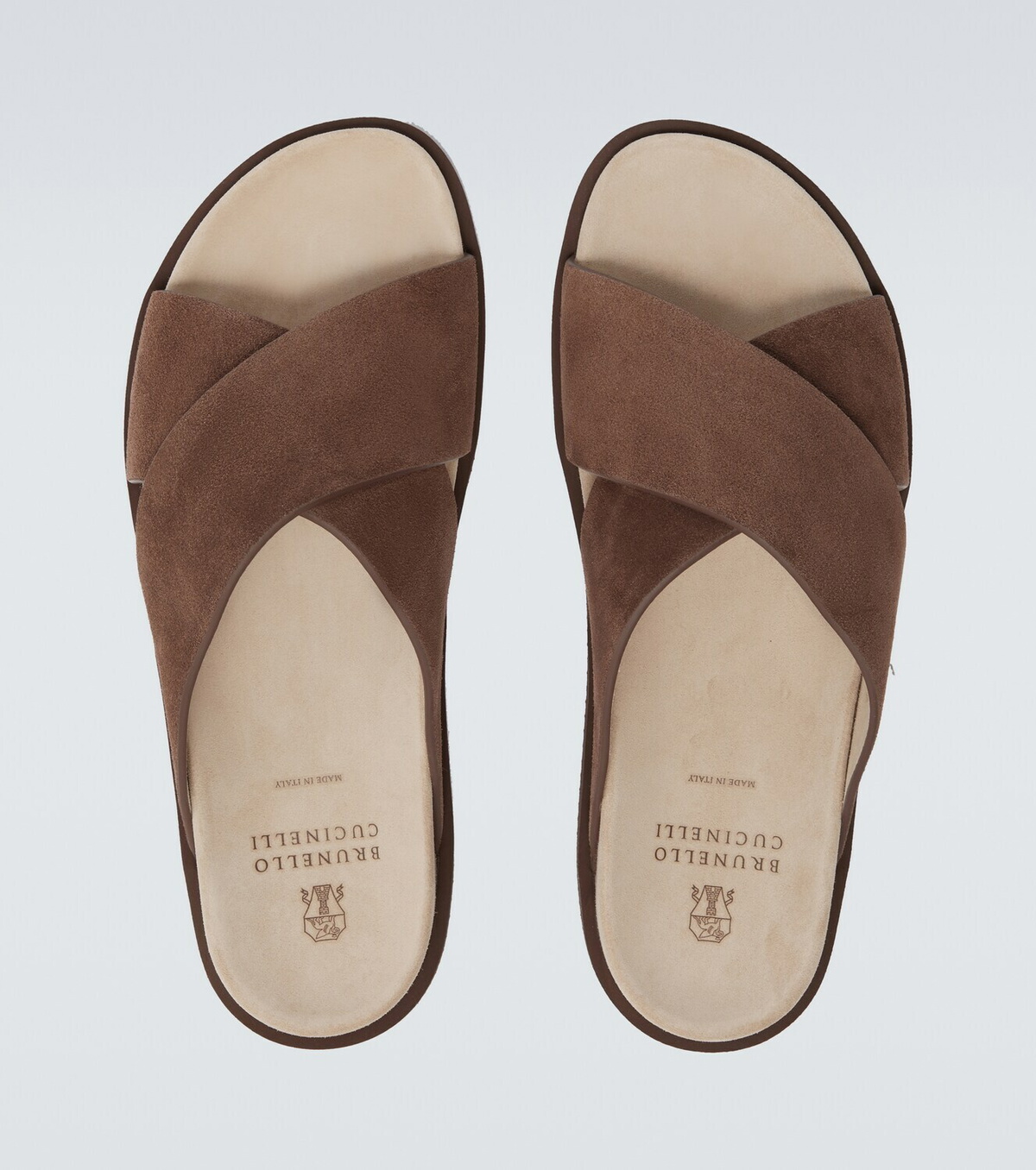 Brunello Cucinelli Suede slides