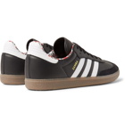 adidas Consortium - Have a Good Time Samba Suede-Trimmed Leather Sneakers - Black