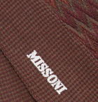 Missoni - Three-Pack Crochet-Knit Cotton-Blend Socks - Brown