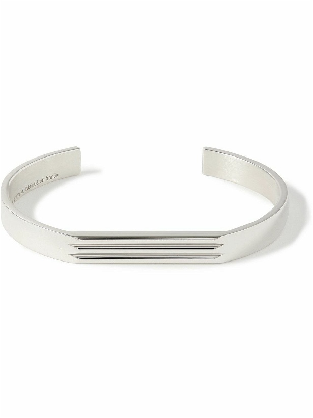 Photo: Le Gramme - Godron 21g Recycled Sterling Silver Cuff - Silver