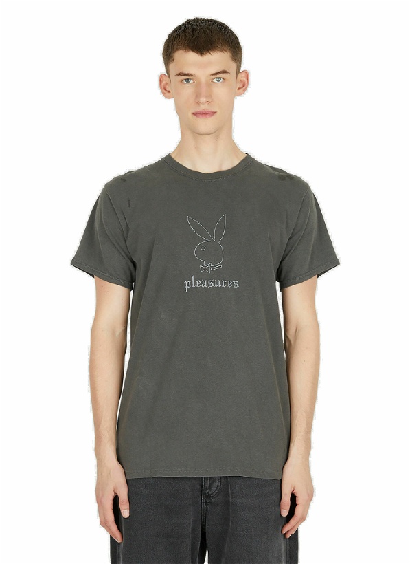 Photo: x Playboy Entertainment Pigment Dye T-Shirt in Grey