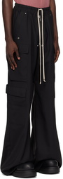 Rick Owens Black Porterville Cargobelas Cargo Pants