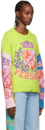 Versace Multicolor Cotton Sweater