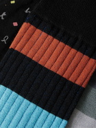 Paul Smith - Three-Pack Jacquard-Knit Cotton-Blend Socks