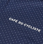 Cafe du Cycliste - Fleurette Polka-Dot Cycling Jersey - Blue