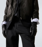 Saint Laurent Leather bomber jacket
