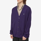 Needles Men's Wool Butterfly Cardigan in Purple