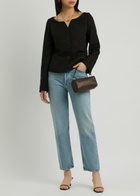 Skall Studio Athena Linen-blend Blazer Black