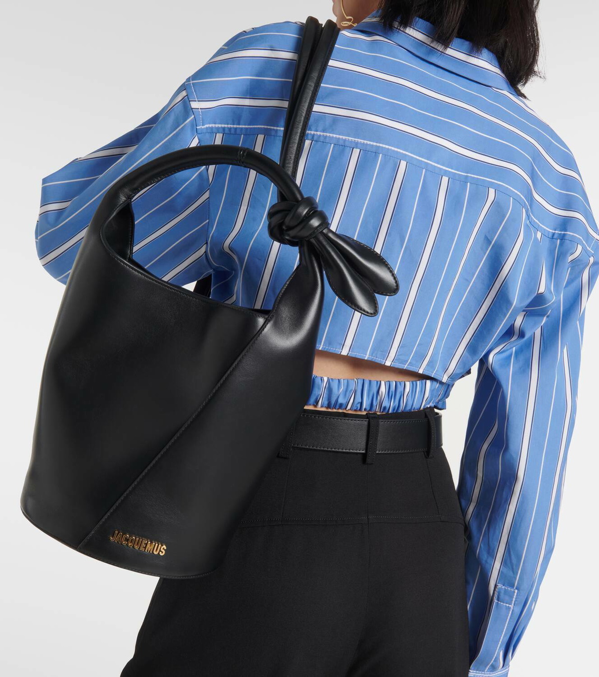 Jacquemus Le Petit Tourni leather bucket bag Jacquemus