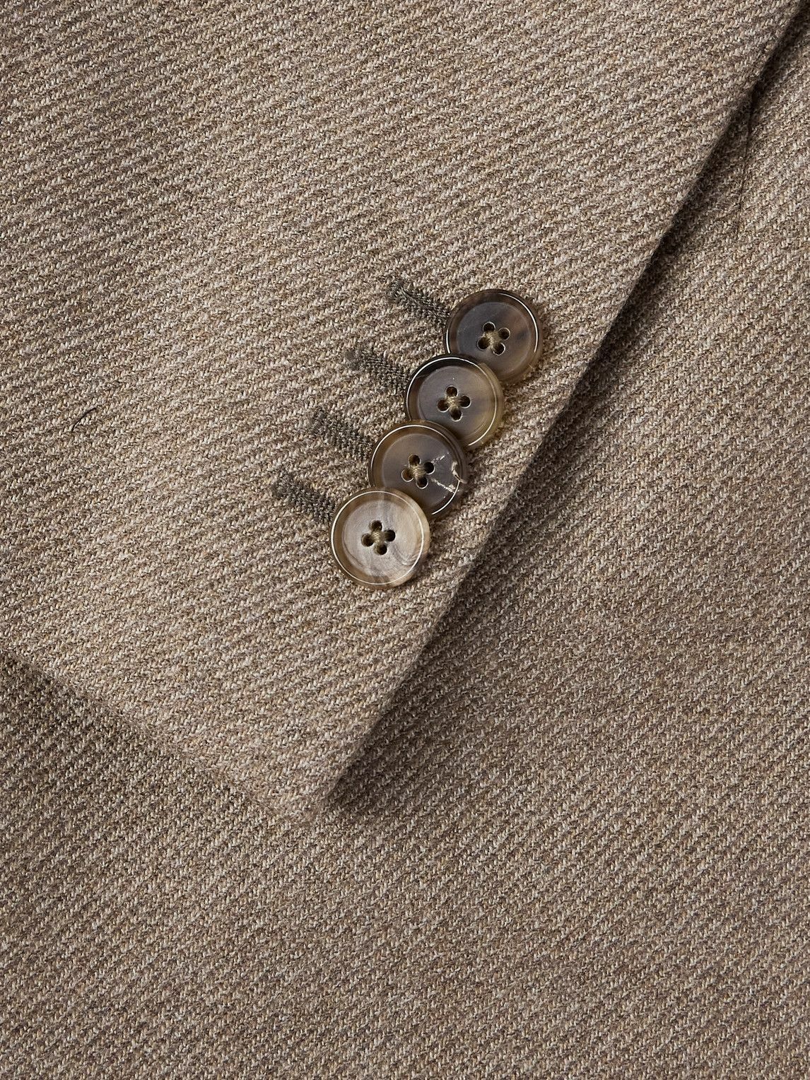 Caruso - Brushed-Wool Overshirt - Brown