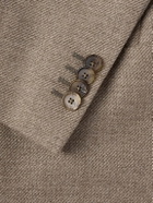 Caruso - Brushed-Wool Overshirt - Brown
