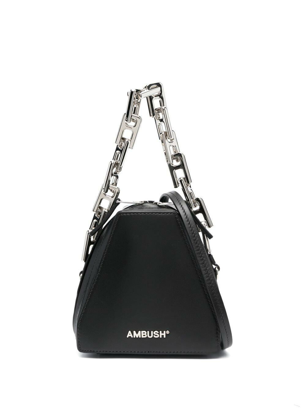 AMBUSH Silver Crushed Can Shoulder Bag