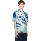 Casablanca Multicolor 'The Art Of The Serve' Short Sleeve Silk Shirt