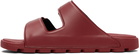 Hugo Red Double Touch-Closure Straps Logo Sandals