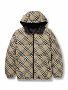 Burberry - Reversible Checked Quilted Shell Hooded Down Jacket - Neutrals