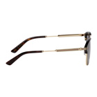 Gucci Gold and Black Retro Cruise Sunglasses