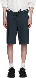 Ottolinger Navy Double Fold Suit Shorts