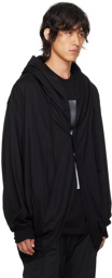 Julius Black Draped Cardigan